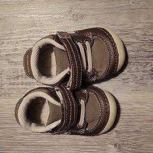 Stride Rite 3.5W SRT SM Dawson brown leather sneakers